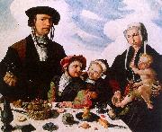 Maerten Jacobsz van Heemskerck Family Portrait oil painting artist